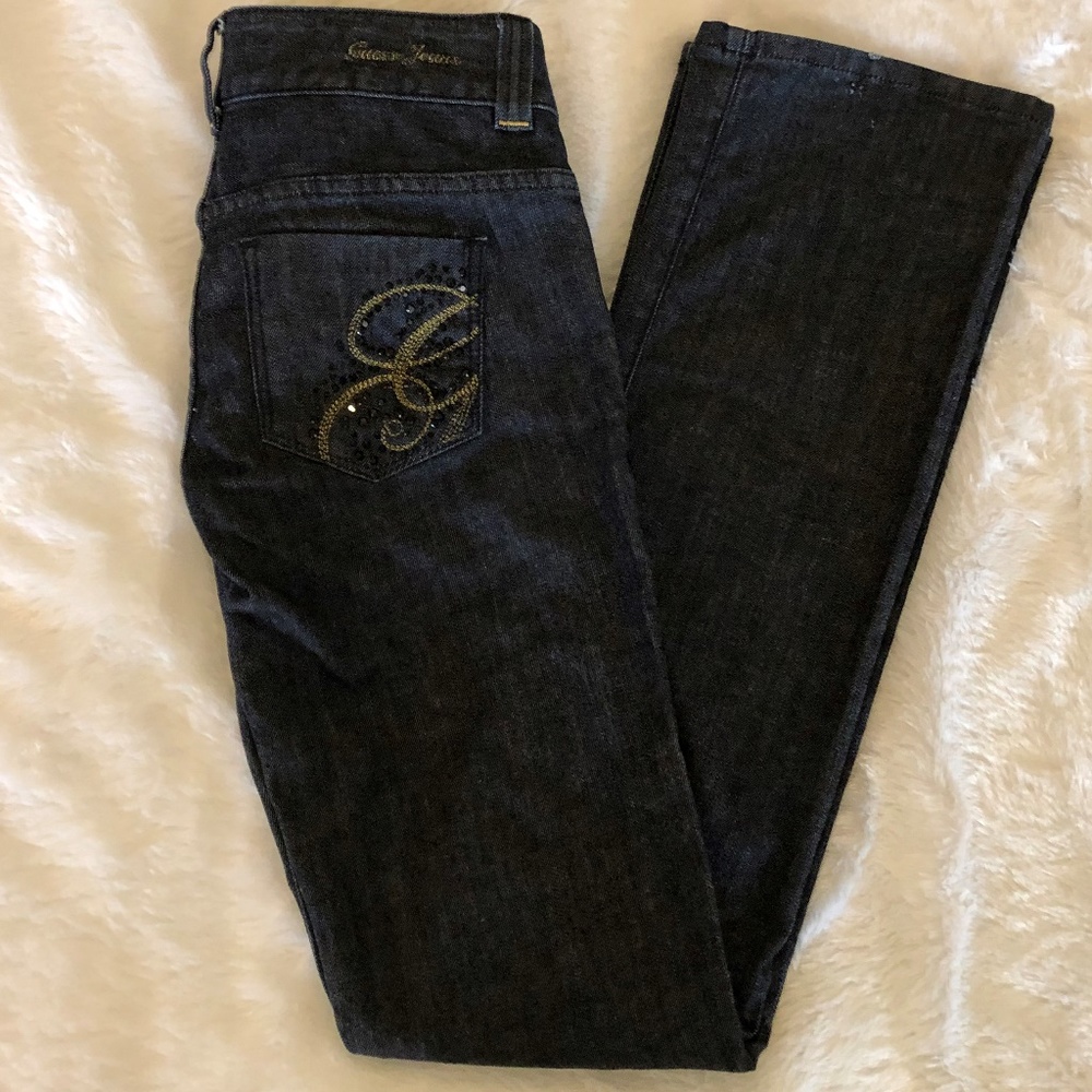 Guess Jeans Women's Daredevil Bootcut Dark Size 24